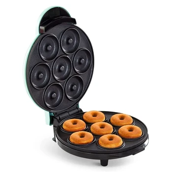 Elektriskā Donut Maker Automātiskā Apkures Olu Kūka Maizes Cepamā Mašīna 700W Virtuves Brokastis Padara 7 Virtuļi MUMS Plug