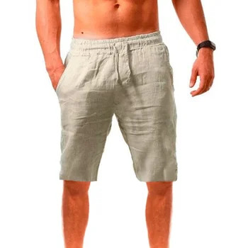 Jauns Vīriešu Ikdienas īsās bikses-Šorti Bikses Vīriešu Vasaras Elpojošs tīrtoņa Krāsas Bikses Fitnesa Streetwear Pludmales Apģērbu Cilvēks Bikses Bikses