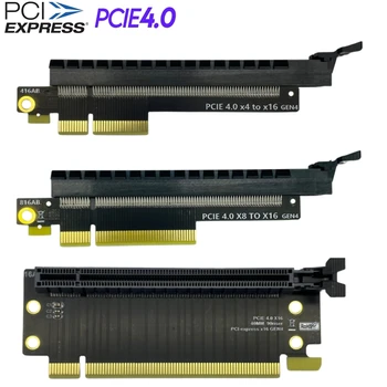 JHH PCIe PCI-E 4.0 x4 x8, lai x16 Savienotājs Grafikas Karte Aizsardzības Adapteris PCB PCI Express x16 Gen4 Pārveidotāja Adapteris Valdes 40mm