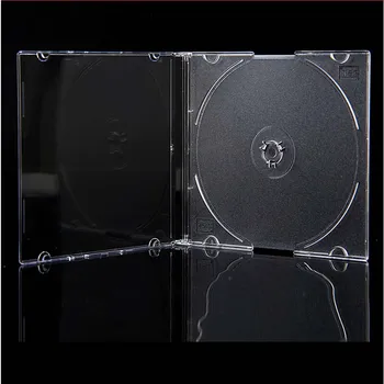 Portatīvo Ultrathin DVD Gadījumā Pārredzamu CD Paketi, Portatīvie CD Glabāšanas Organizētājam Lodziņā Gadījumos